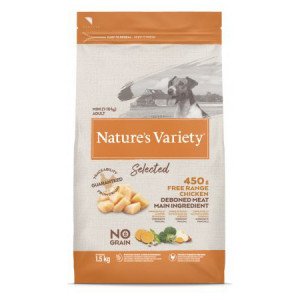 Nature's Variety Dog Selected MINI Free Range Chicken sausā suņu barība Vista 1.5kg